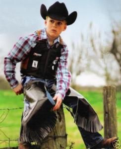 Kids Rodeo Chaps Mutton Buster Cowboy Costume