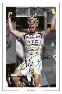 Mark Cavendish Tour de France Autograph Signed Print
