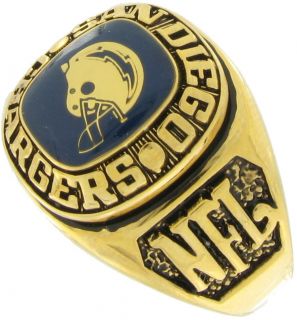 Balfour Ring Football NFL Team San Diego Chargers Sz 7 5