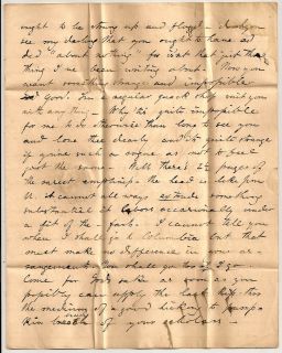 1830s Charleston SC Stampless Devil of A Time Letter Quack Shop John 