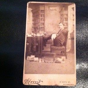 Rare Antique 1880s Charles B Tripp P T Barnum Side Show Cabinet Card 