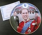 Prince William, Duke of Cambridge Wedding Plate Three Portraits 