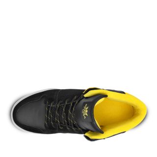Supra Vaider Steel Pack Mens Sneakers Black/Yellow/White S28134
