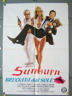 SK38 Sunburn Farrah Fawcett Sexy Orig 2sh Poster Italy