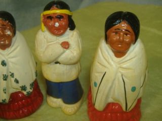   Indian Salt Pepper Shakers Chama N M Santa Clara Reservation