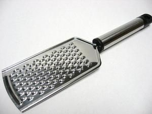 Handheld Stainless Steel Cheese Vegetable Grater Plane Coarse Flat 