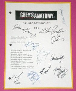 Greys Anatomy Script Pilot rpt 11x Patrick Dempsey Katherine Heigl 