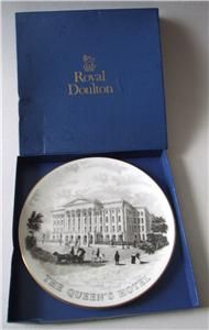 Royal Doulton The Queens Hotel Cheltenham Plate Boxed