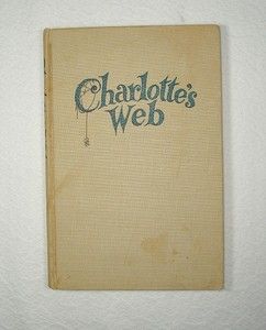 Vintage Charlottes Web Book 1952 E B White Harpers Brothers 