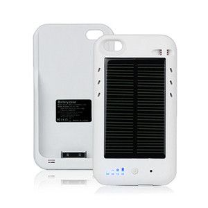 Solar Charging Battery Juice Pack Boost Case Charger for iPhone 4 4S 