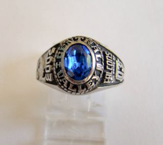 Womans Blue Stone Central Valley Falcons 2003 Class Ring