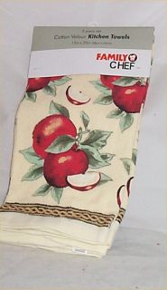 Apple Kitchen Towels 3pc Set