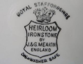 Royal Staffordshire Heirloom Green Ironstone J G Meakin Dinner Plate 