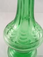 Vintage Cevin Green Glass Decanter Genie Bottle Wine