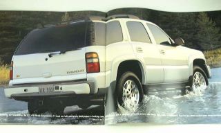 2004 04 Chevrolet Chevy Tahoe Truck Brochure LS Z71 Lt