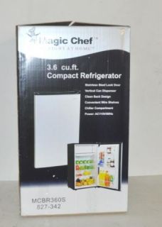Magic Chef 3 6 Cubic ft Mini Compact Fridge Refrigerator MCBR360S New 