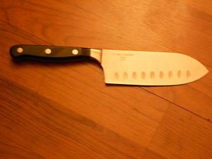 Wolfgang Puck 5 Santoku Chef Knife Black