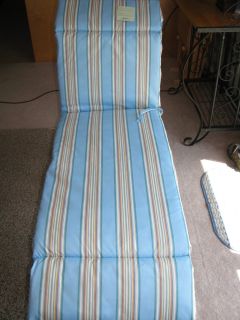Chaise Lounge Cushion Patio Catalina Reef Formica Topaz Blue 