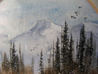   Miniature Painting Mountain Listed Co Artist Cheryl Price