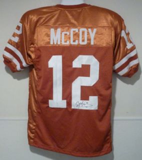 Colt McCoy Autographed Signed Texas Longhorns Orange Size XL Jersey 