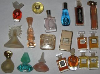 Lot 19 Vintage Perfume Bottles Chanel Allure No 19 Salvador Dali 