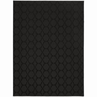 Modern Contemporary Area Rug New Carpet Black 5x7 5x8 Solid Lattice 