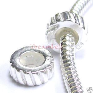 Str Silver Stopper Rubber for European Charm Bracelets