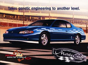 2003 Chevrolet Monte Carlo SS Pace Race Car Brochure Fact Sheet