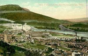 Tennessee TN Chattanooga View of Manufacturing District Early Postcard 