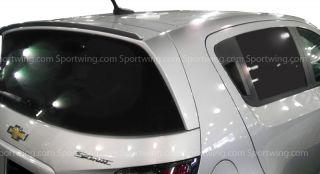 Chevrolet Sonic Hatchback Flexible Moulding Painted Spoiler Wing Trim 