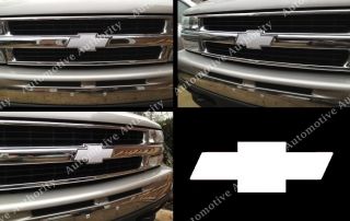 CHEVY TAHOE WHITE BOWTIE EMBLEM COVER WRAP DECAL STICKER 01 06
