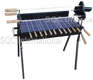 Charcoal Spit Rotisserie Cypriot Cyprus Grill SP010 Stainless steel 