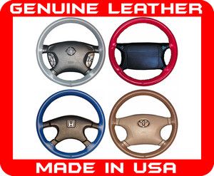 Chevrolet Corvette Wheelskins Genuine Leather Steering Wheel Cover 