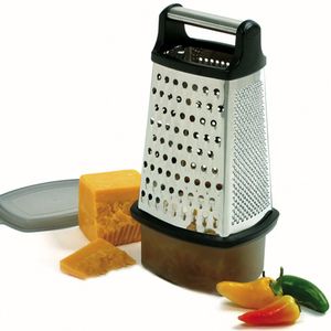 Norpro 4 Sided Cheese Grater w Catcher Stainless Steel