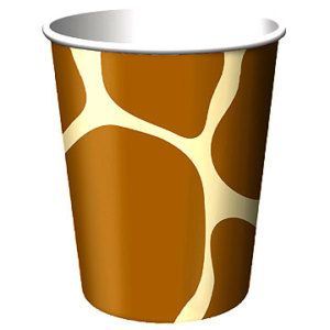 Animal Print Party Supplies Giraffe Hot Cold Cups