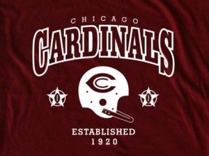 Chicago Cardinals Helmet 1920 Tee Shirt Bears