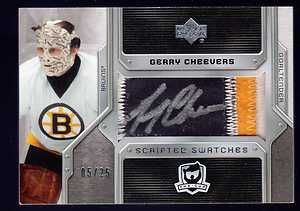 UD 2006 07 The Cup GERRY CHEEVERS Scripted Swatches Auto Autograph 3 
