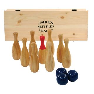 Jaques Chelsea Wood Box Skittles set includes nine hand crafted 