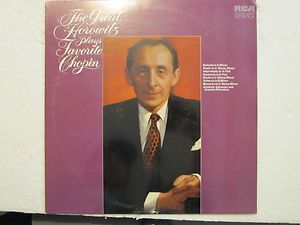 The Great Horowitz Plays Favorite Chopin LP SEALED RCA