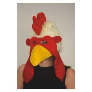 Adult Funny Chicken Hat Rooster Cock Farm Animal Cute Costume Hat 