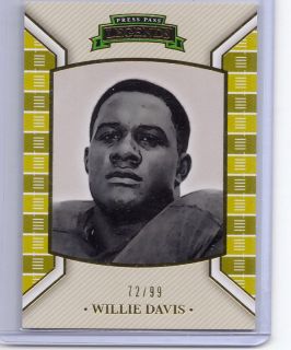 OLD PACKERS LOMBARDI ERA Limited Print WILLIE DAVIS GOLD /99