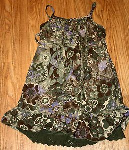 The Childrens Place TCP camouflage camo ruffle dress size 8