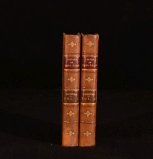 1837 2vol The Letters of Charles Lamb Thomas Noon Talfourd