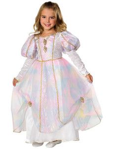 Childs Girls Rainbow Princess Fancy Dress Costume Age 3 10yrs Medieval 