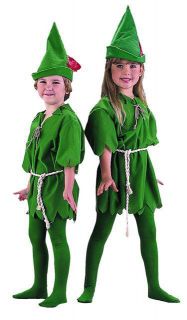 Peter Pan Elf Kids Child Costume Hat Small Med Large XL