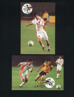 CHINA 2002, FOOTBALL WORLD CUP, 2 MAXIMUM CARDS, NICE