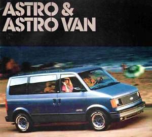 1987 Chevy Astro Van Brochure Astro CS CL Astro Cargo