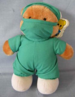 Dakin Stuffed Plush Teddy Bear Surgeon Scrubs Mask