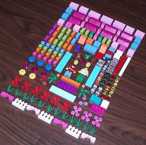Lego Girl Colors Lot Purple Magenta Pink Bricks Slopes Parts Pieces 
