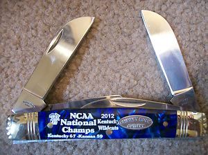    WILDCATS POCKET KNIFE NCAA NATIONAL CHAMPS CHIMNEY ROCK CUTLERY BLUE